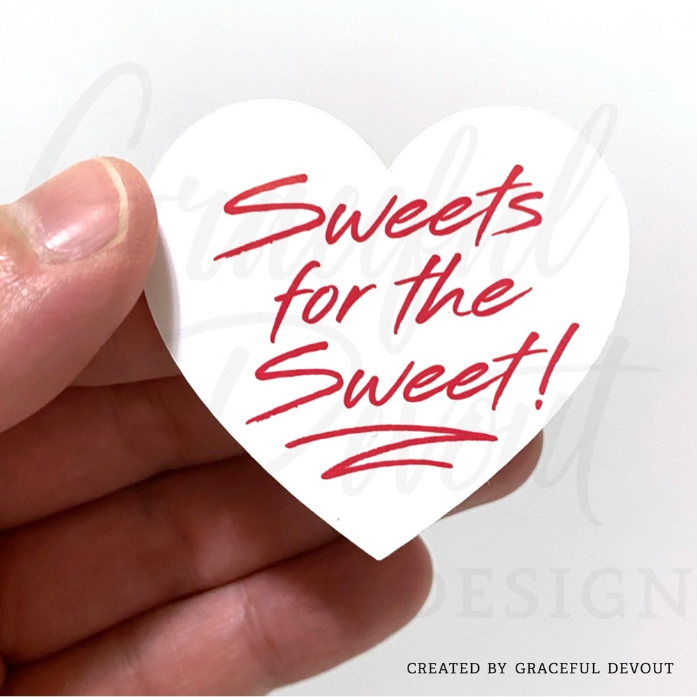 Sweets For The Sweet- 2" (inches) (96ct.) Stickers - Picture 3 of 3